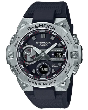 Ceas analog si digital G-Shock, Argintiu/Negru