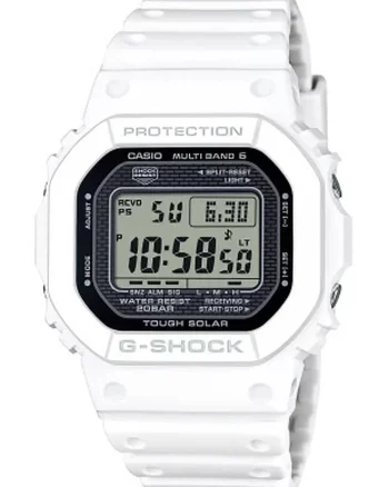 Ceas digital G-Shock, Alb