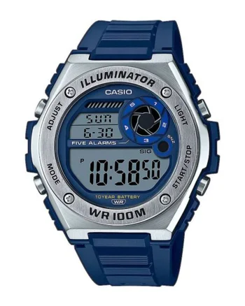 Ceas quartz digital, Bleumarin/Argintiu