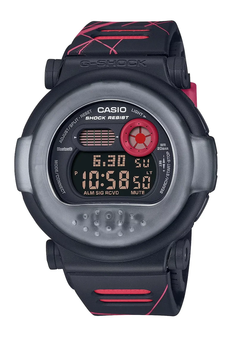 Ceas cu functii multiple G-Shock, Negru/Rosu