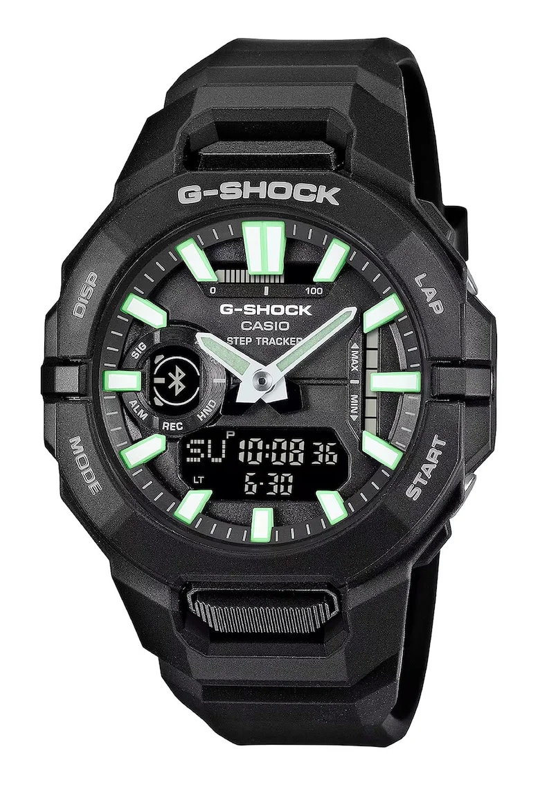 Ceas cu o curea din rasina G-Shock, Negru