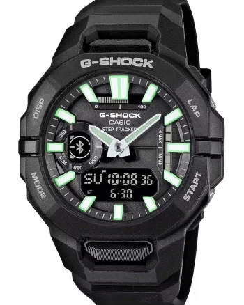 Ceas cu o curea din rasina G-Shock, Negru