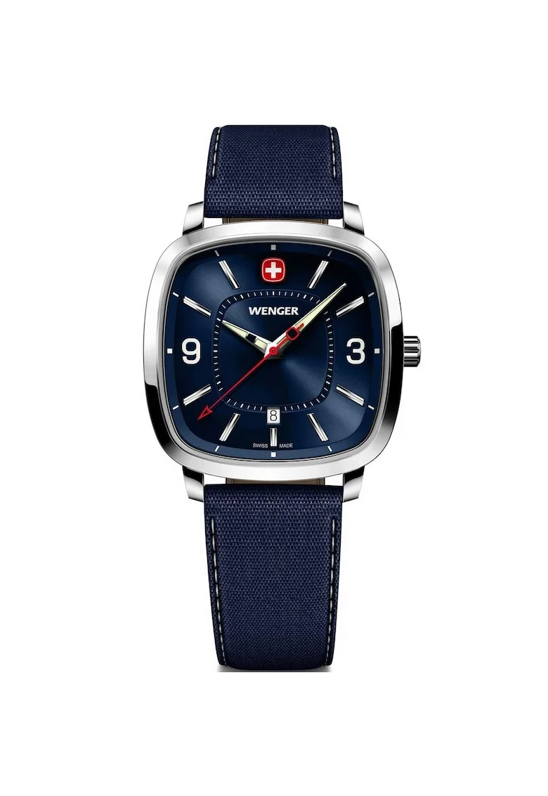 Ceas barbatesc  Quartz, 37mm, 5ATM, Albastru