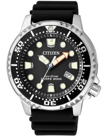 Ceas analog cu o curea de cauciuc, Negru/Silver