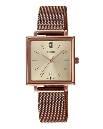 Ceas cu bratara cu model plasa Vintage, Auriu rose