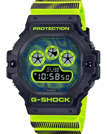 Ceas digital G-Shock, Negru/Verde lime