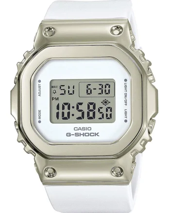Ceas digital G-Shock, Alb prafuit