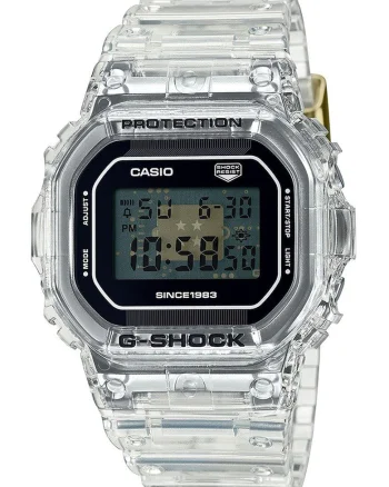 Ceas digital G-Shock, Negru/Transparent