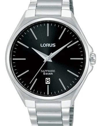 Ceas barbati,  Quartz, Argintiu, Negru