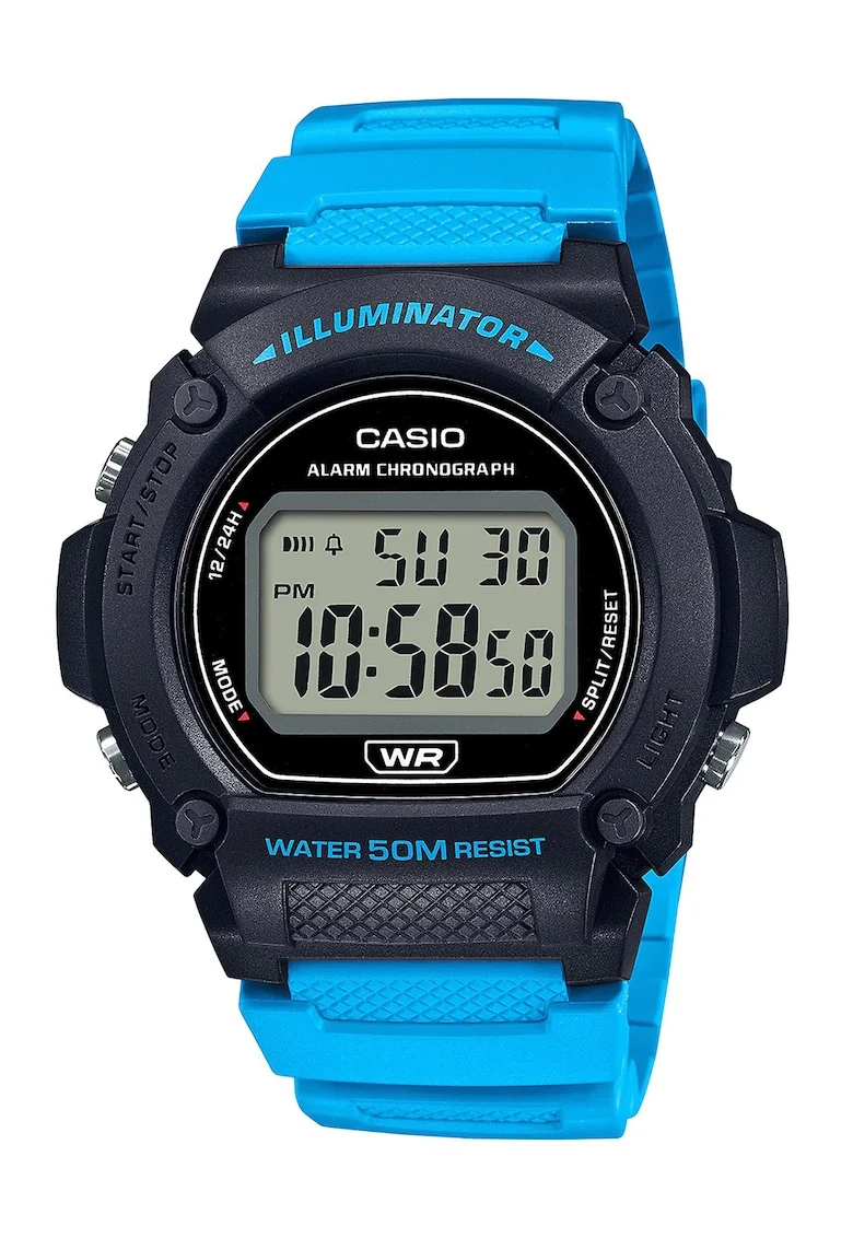 Ceas quartz digital, Bleu