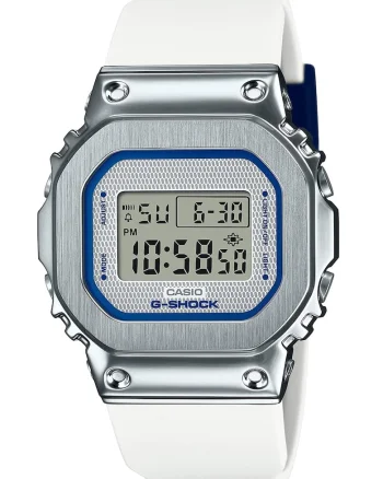 Ceas quartz cu curele din plastic G-Shock, Alb