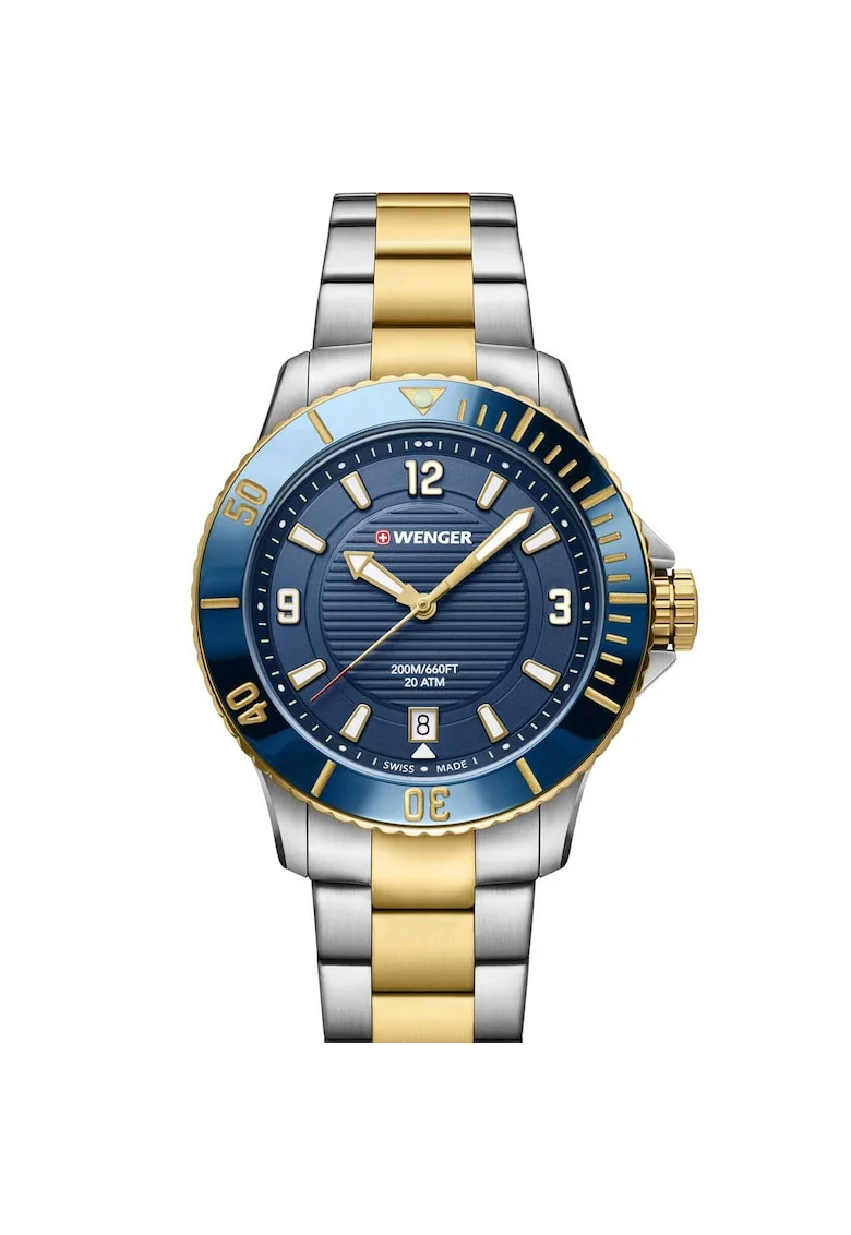 Ceas de dama  01.0621.114, Quartz, 36mm, 20ATM, Argintiu