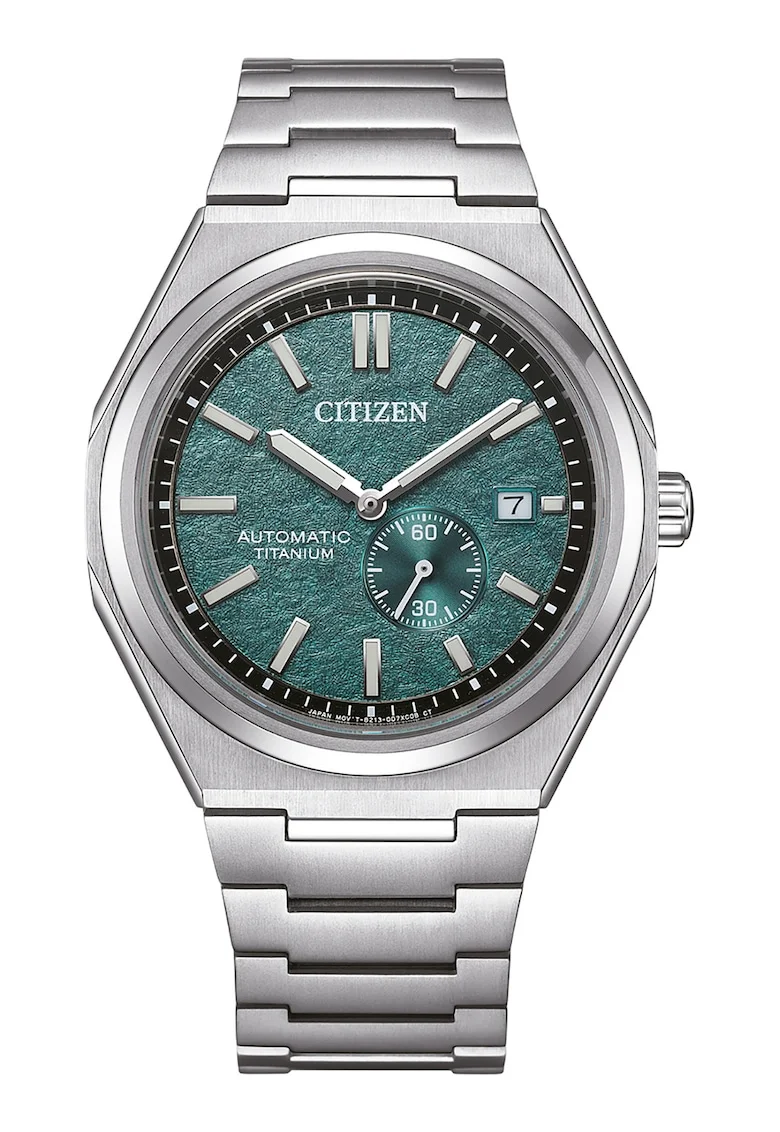 Ceas cronograf automatic din titan, Argintiu