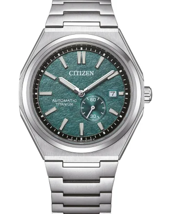 Ceas cronograf automatic din titan, Argintiu