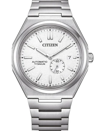 Ceas automatic din titan, Argintiu