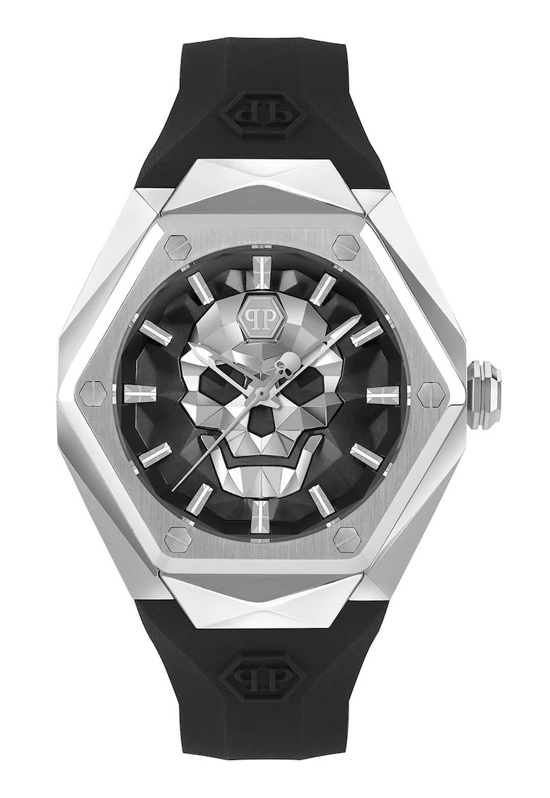 Ceas analog cu carcasa hexagonala, Negru