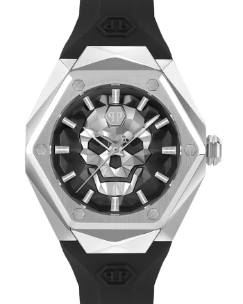 Ceas analog cu carcasa hexagonala, Negru
