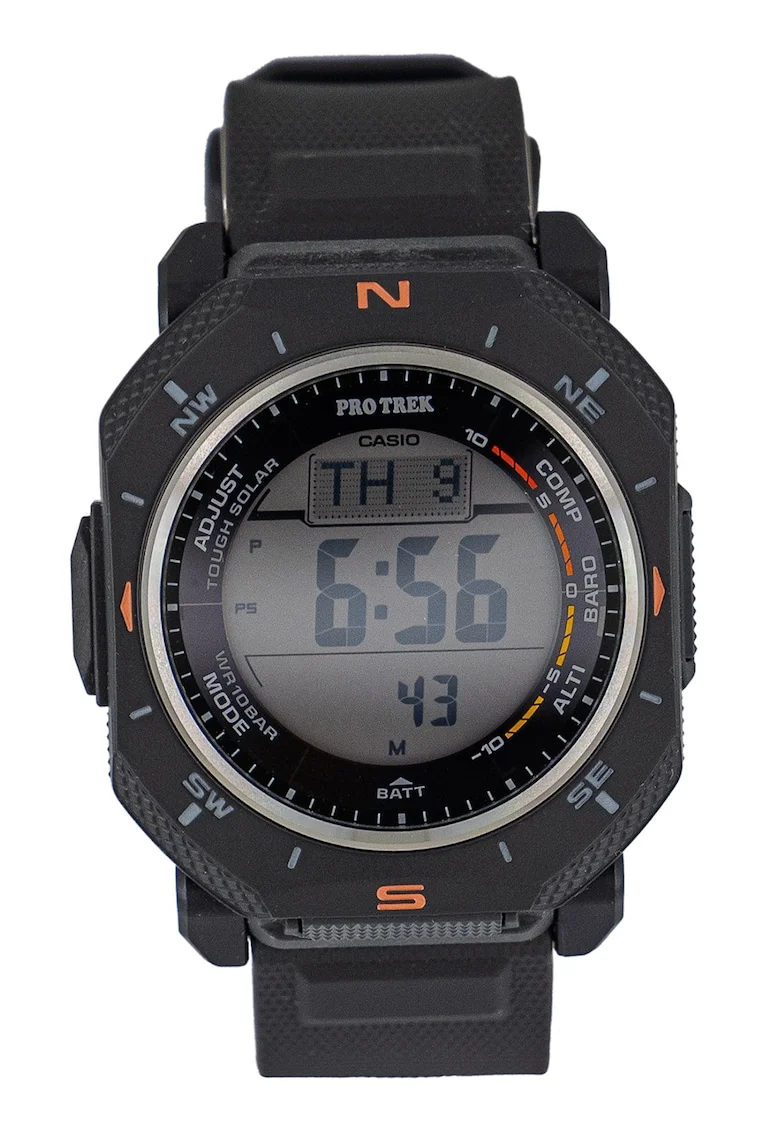 Ceas digital cu functii multiple Pro-Trek, Negru
