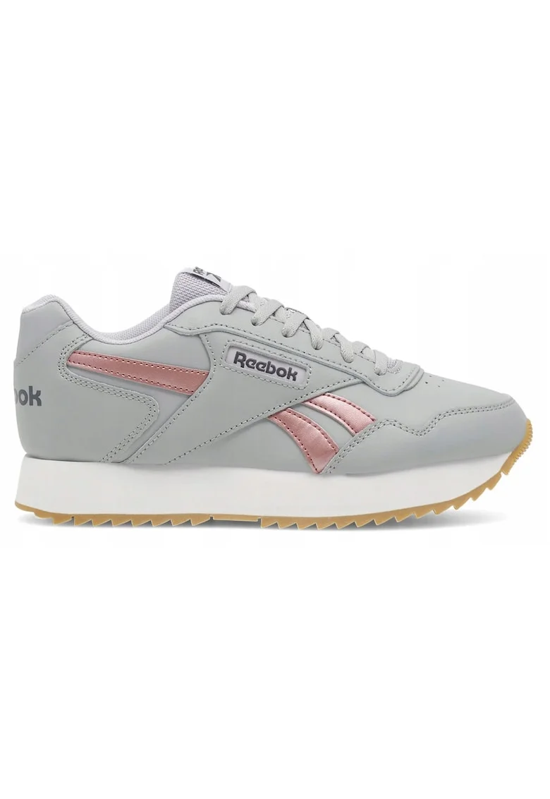Pantofi sport de dama din piele, Gri