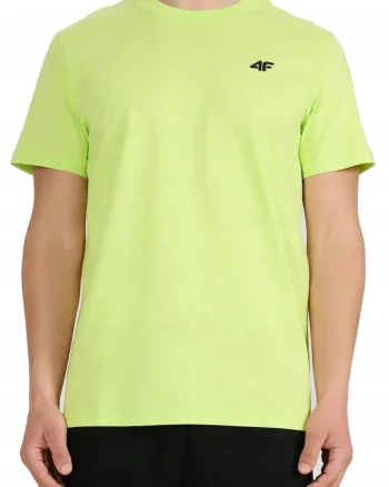 Tricou de bumbac cu logo, Verde