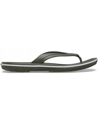 Flip-flops  Crocband Flip 11033, verde masliniu Dusty Olive, Verde masliniu inchis