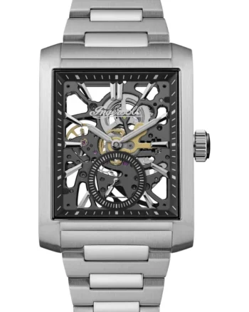 Ceas barbatesc  I17001 clasic din otel cu design skeleton
