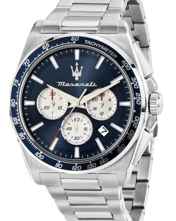 Ceasuri barbatesti  Velocita Chronograph, bratara din otel inoxidabil, culoare argintie, mecanism cronograf