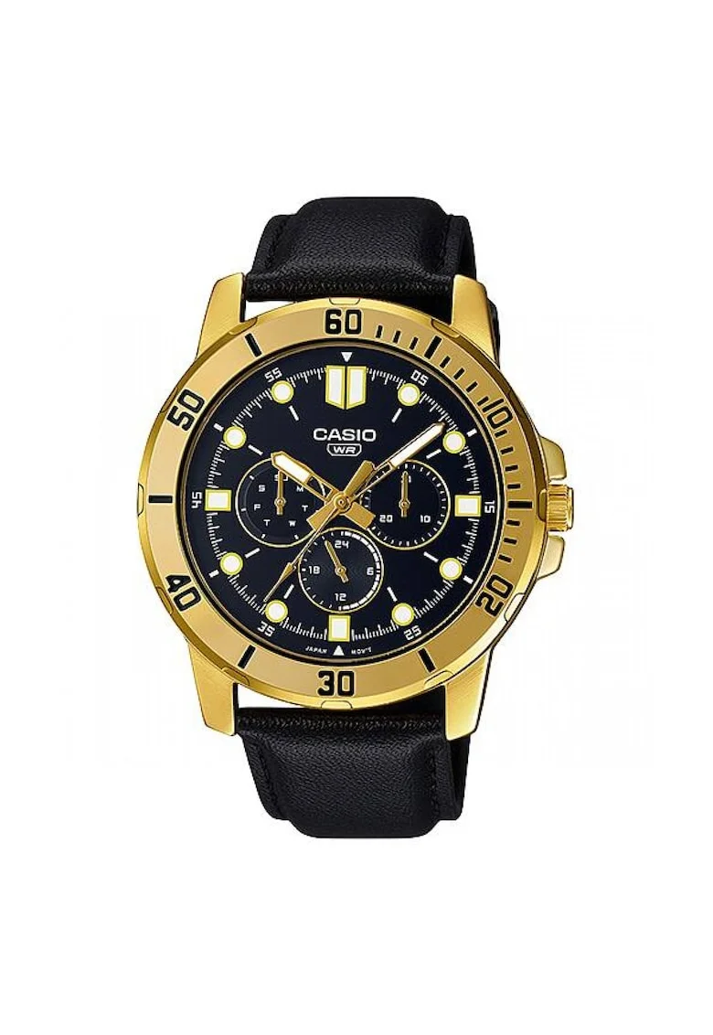 Ceas pentru barbati  Collection, MTP-VD MTP-VD300L-2E 1432837748, Negru/Argntie