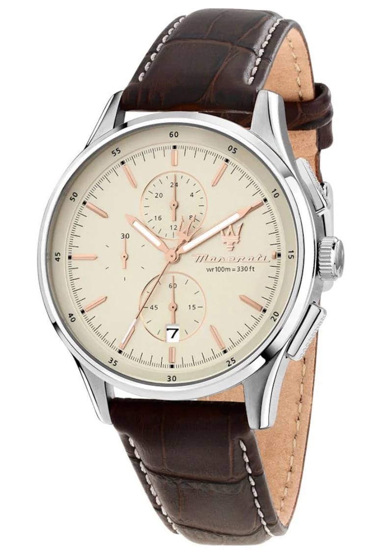 Ceas barbati  Sorpasso cronograf maro bej 42mm