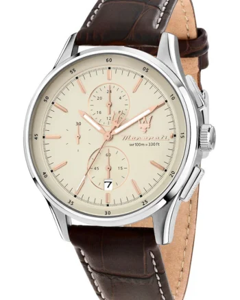 Ceas barbati  Sorpasso cronograf maro bej 42mm