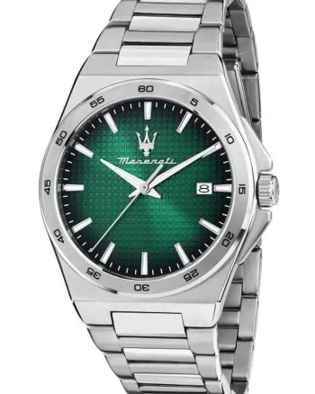 Ceas barbatesc  Velocita Slim, 40mm, argintiu, bratara din inox, rezistent la apa 50m