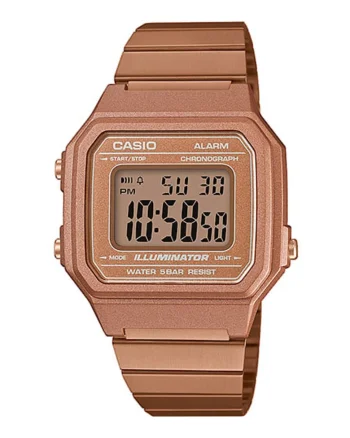 Ceas digital dreptunghiular unisex, Auriu rose