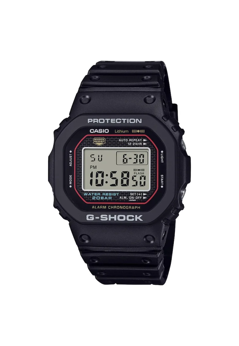 Ceas barbatesc G-SHOCK, Rasina, Negru, 200m
