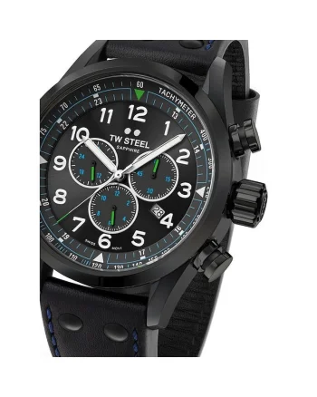 Ceas barbatesc Tw-Steel SVS306, Quartz, 48mm, 10ATM, Negru