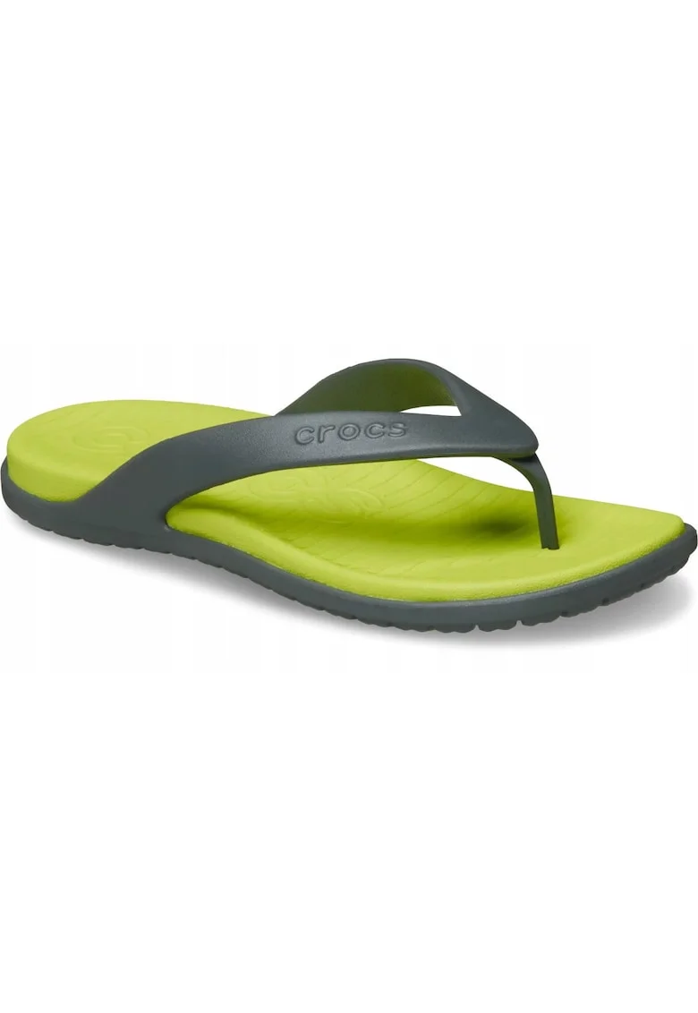 flip-flop  Coast Flip gri ardezie cu verde, Gri inchis