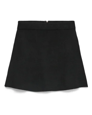 Fusta mini,  negru, plastic - 69875, Negru