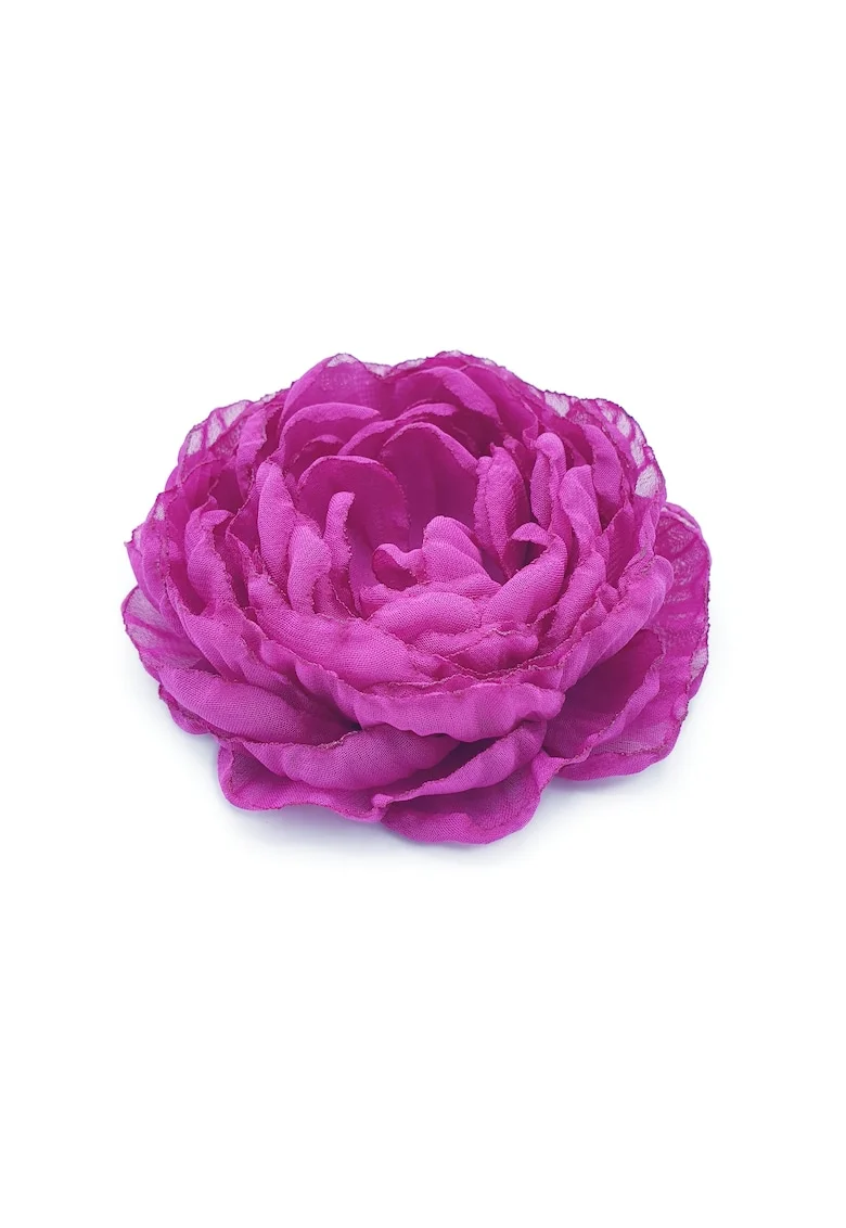 Brosa eleganta bujor,  Avery, floare mare din voal roz