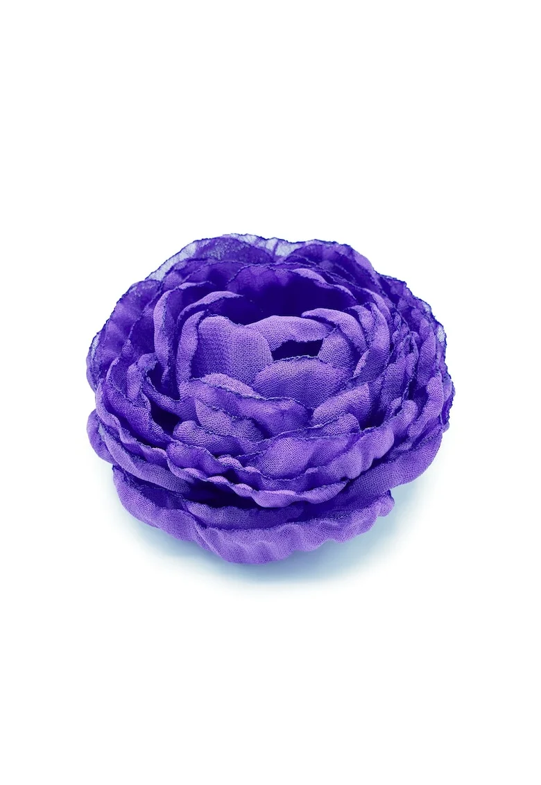 Brosa eleganta floare bujor,  voal movwqfwq, Albastru indigo