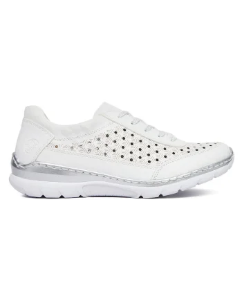 Pantofi dama,  L3217-80, piele naturala, alb,