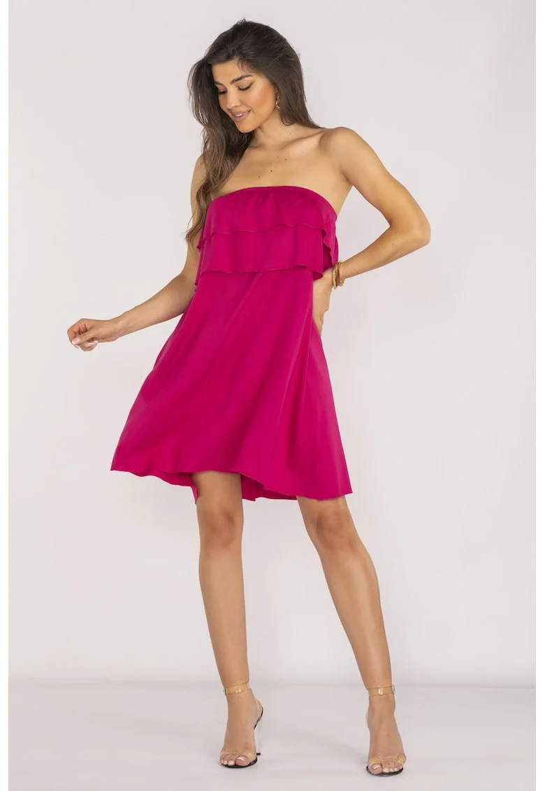 Rochie Rochie dama  viscoza, A658 - Fuchsia -
