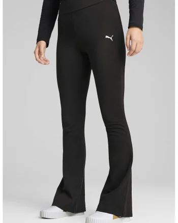 Colanti evazati cu talie inalta Essentials, Negru