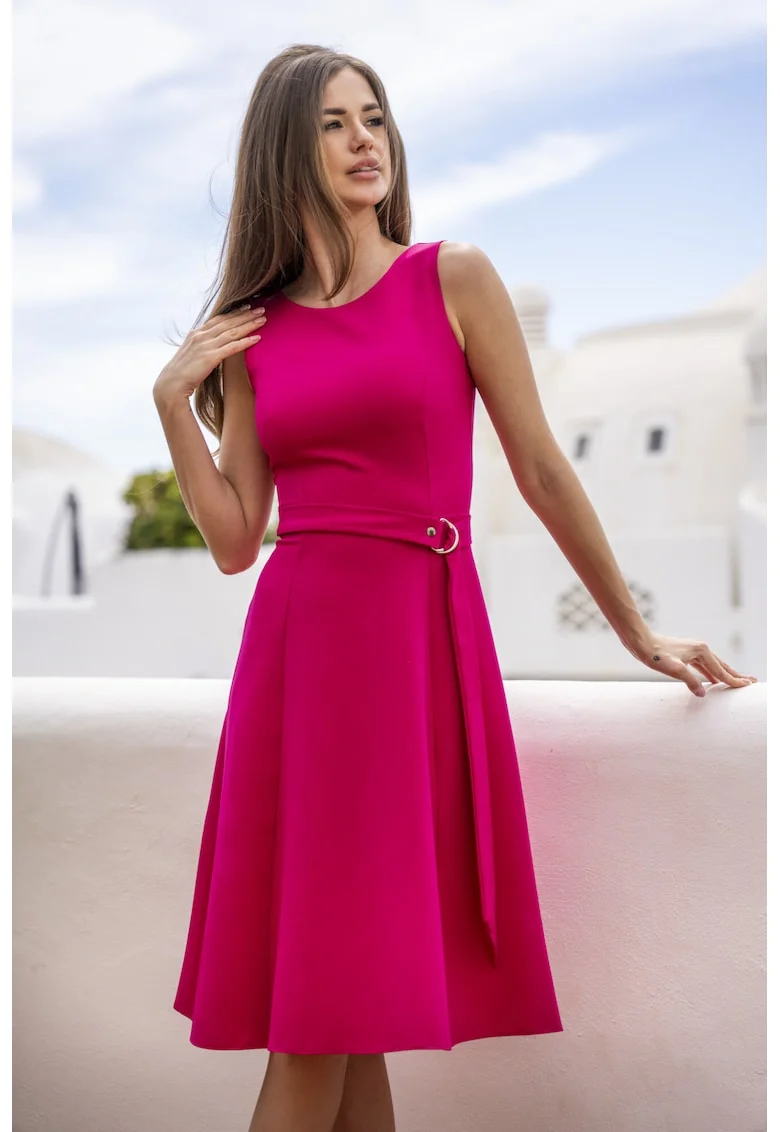 Rochie dama  poliester, A633 - Fuchsia -