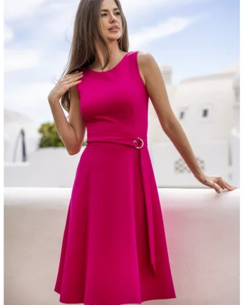 Rochie dama  poliester, A633 - Fuchsia -