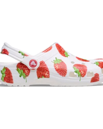 Saboti Crocs Classic Fresh Fruits Clog Alb - Strawberry