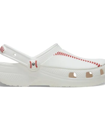 Saboti Crocs Classic Toddler Baseball Clog Alb - White