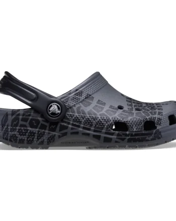 Saboti Crocs Classic Tire Print Clog Kids Gri - Slate Grey