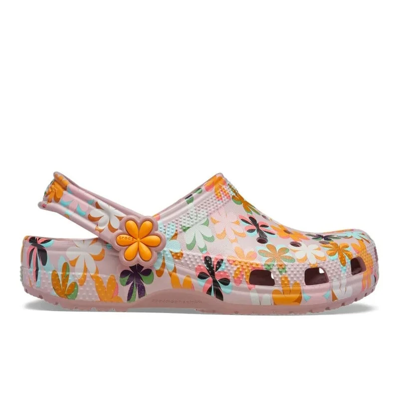 Saboți Crocs Toddler Classic Retro Summer Clog Mov - Mauve