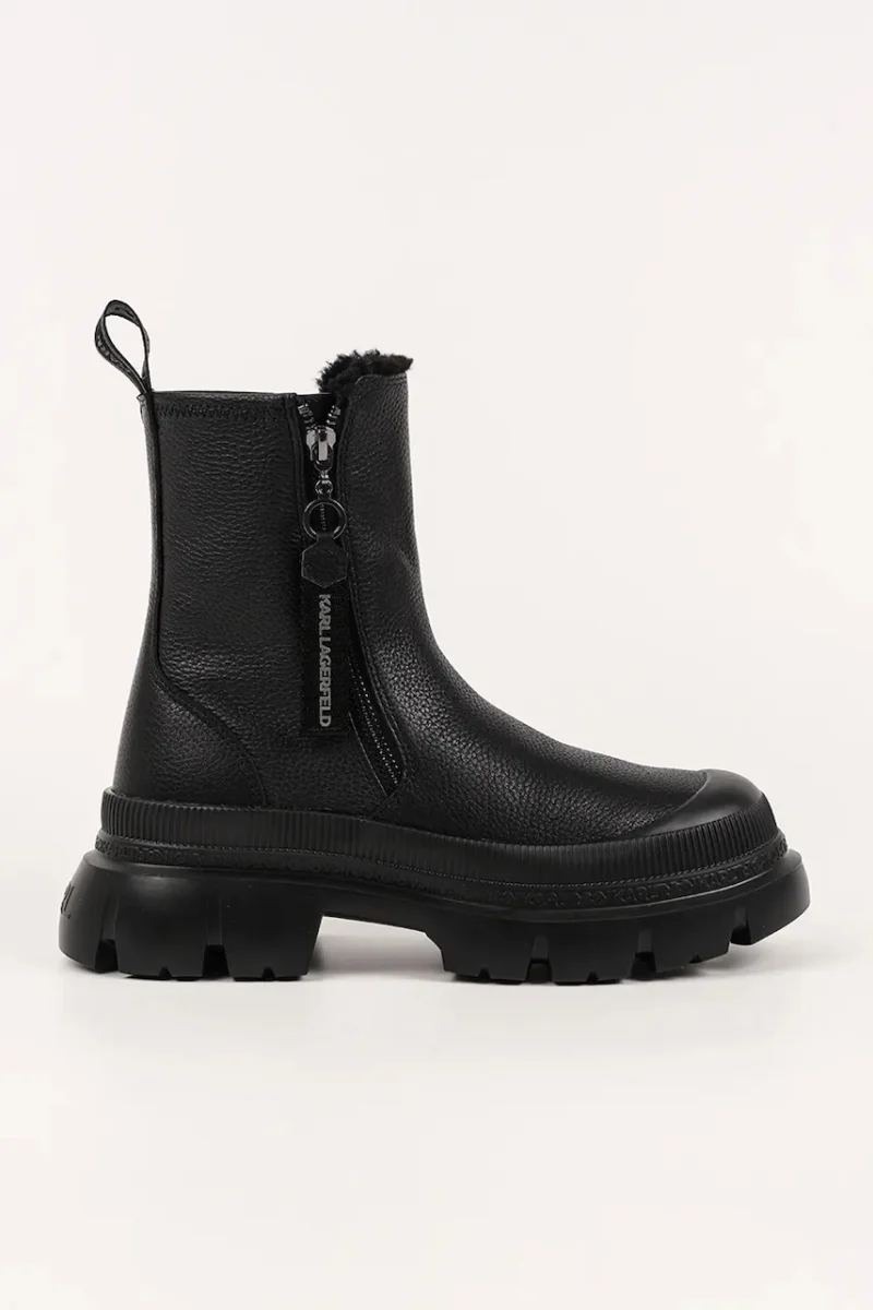 Karl Lagerfeld botine pentru femei din piele Trekka Max