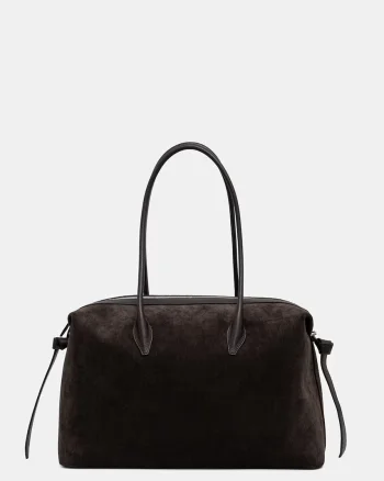 Yuzefi tote bag pentru femei din piele întoarsă LARGE BRIOCHE DUFFLE