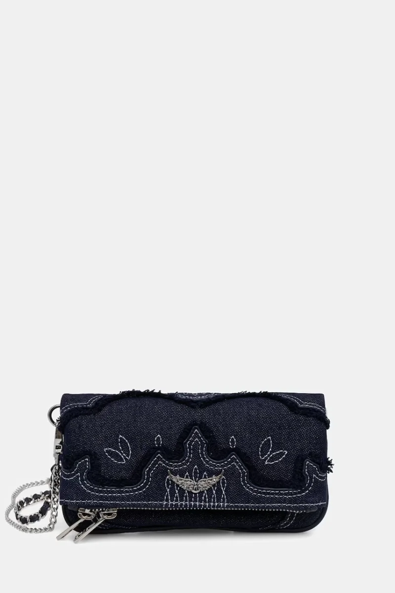 Zadig&Voltaire geantă crossbody pentru femei din denim